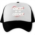 Baseball Seams Chicks Dig The Catcher Trucker Cap