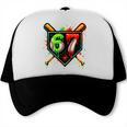 Baseball Six Seven 67 Meme Ice Cream Drip Xmas Women Men Trucker Cap