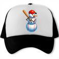 Baseball Snowman Merry Christmas Xmas Pajamas Men Women Kids Trucker Cap Baseball Snowman Merry Christmas Xmas Pajamas Men Women Kids Trucker Cap