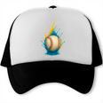 Baseball Splash Team Player For Kids Men Women Trucker Cap Baseball Splash Team Player For Kids Men Women Trucker Cap