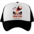 Baseball Valentine Forever On Deck For You Trucker Cap Baseball Valentine Forever On Deck For You Trucker Cap