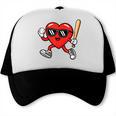 Baseball Valentines Day Heart Boys Sports Love Trucker Cap