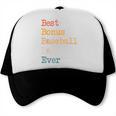 Best Bonus Baseball Dad Ever Softball Stepdad From Daughter Trucker Cap