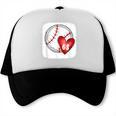Bleached Custom Baseball Mom Number 68 Heart For Mom Trucker Cap