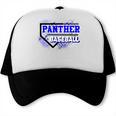 Blue Panther Baseball Home Plate Game Day Mascot Panther Trucker Cap