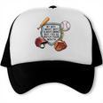My Boy Might Not Always Swing Baseball Mom Premium Trucker Cap My Boy Might Not Always Swing Baseball Mom Premium Trucker Cap
