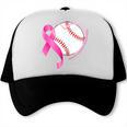 Breast Cancer Awareness Baseball Mom Trucker Cap Breast Cancer Awareness Baseball Mom Trucker Cap