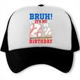 Bruh It's My 2nd Birthday Boy Baseball Themed Party Trucker Cap Bruh It's My 2nd Birthday Boy Baseball Themed Party Trucker Cap
