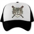 Camo 100 Days Of School Baseball Home Plate Drip Boy Kids Trucker Cap