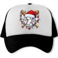 Christmas Baseball Santa Hat For Baseball Players Fans Trucker Cap Christmas Baseball Santa Hat For Baseball Players Fans Trucker Cap
