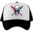 Cool Baseball Ice Cream Dripping Baseball Dad Baseball Lover Premium Trucker Cap