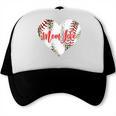 Cute Baseball Mom Heart Mother's Day Sport Mama Mom Life Trucker Cap