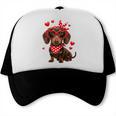 Dachshund Valentines Day Wiener Dog Lover Weenie Heart Raglan Baseball Tee Trucker Cap Dachshund Valentines Day Wiener Dog Lover Weenie Heart Raglan Baseball Tee Trucker Cap