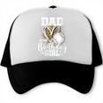 Dad Of The Birthday Girl Baseball Dad Leopard Heart Trucker Cap