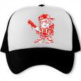 Drippy Baseball Mascot Valentine Heart Glasses Cartoon Trucker Cap Drippy Baseball Mascot Valentine Heart Glasses Cartoon Trucker Cap