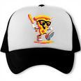 Drippy Pizza Baseball Slice Cartoon Sports Food Trucker Cap Drippy Pizza Baseball Slice Cartoon Sports Food Trucker Cap