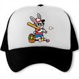 Easter Bunny Baseball Player Batter Rabbit Boys Kids Men Trucker Cap