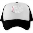 Eat Sleep Baseball Repeat Catcher Boys Youth Men Trucker Cap Eat Sleep Baseball Repeat Catcher Boys Youth Men Trucker Cap