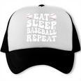 Eat Sleep Baseball Repeat Baseball Lover Baseball Mom Girls Trucker Cap
