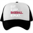 Eat Sleep Baseball Repeat Baseball Player Trucker Cap Eat Sleep Baseball Repeat Baseball Player Trucker Cap
