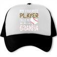 My Favorite Player Calls Me Granna Baseball Leopard Trucker Cap My Favorite Player Calls Me Granna Baseball Leopard Trucker Cap