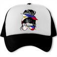 Filipina Baseball Mom Philippines Flag Baseball Girl Trucker Cap Filipina Baseball Mom Philippines Flag Baseball Girl Trucker Cap