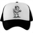 Frog Basketbal Men Women Grumpy Frog Playing Baseball Trucker Cap Frog Basketbal Men Women Grumpy Frog Playing Baseball Trucker Cap
