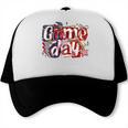 Game Day Baseball Leopard Coquette Bow Mama Mom Sister Trucker Cap Game Day Baseball Leopard Coquette Bow Mama Mom Sister Trucker Cap