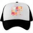 Groovy Retro I Love Hot Baseball Moms With After Game Snacks Trucker Cap Groovy Retro I Love Hot Baseball Moms With After Game Snacks Trucker Cap