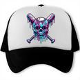 Halloween Baseball Skull Drip Baseball Lifestyle Boy Men Trucker Cap