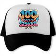 Happy 100 Days Of School Baseball Drip For Kids Teachers Trucker Cap
