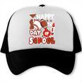 Happy 100 Days Of School Baseball Football PE Teacher Trucker Cap Happy 100 Days Of School Baseball Football PE Teacher Trucker Cap