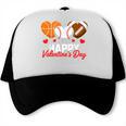 Happy Valentine’s Day Basketball Football Baseball Hearts Trucker Cap Happy Valentine’s Day Basketball Football Baseball Hearts Trucker Cap