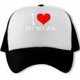 I Heart My Wawa Raglan Baseball Tee Trucker Cap