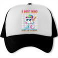 I Hit 100 Days Of School Baseball Ice Cram Drip 100th Boys Trucker Cap I Hit 100 Days Of School Baseball Ice Cram Drip 100th Boys Trucker Cap