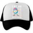 I Hit 100 Days Of School Baseball Ice Cream Drip Boys Girls Trucker Cap I Hit 100 Days Of School Baseball Ice Cream Drip Boys Girls Trucker Cap