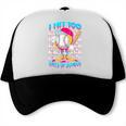 I Hit 100 Days Of School Baseball Ice Cream Drip Trucker Cap I Hit 100 Days Of School Baseball Ice Cream Drip Trucker Cap