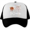 I'm Just Here For The Snacks Baseball Coquette Game Day Girl Trucker Cap