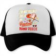 I'm Not Yelling This Is My Baseball Nana Voice Baseball Mom Trucker Cap I'm Not Yelling This Is My Baseball Nana Voice Baseball Mom Trucker Cap