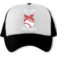 Just A Girl Who Loves Baseball Cute Retro Baseball Lover Trucker Cap