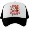 I Just Hit 100 Days Of School Baseball 100th Day Teacher Kid Trucker Cap