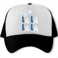 LA Baseball Fan Christmas FA La La Holiday Blue Theme Trucker Cap