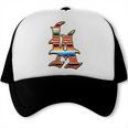 LA Sarape Los Angeles LA Sarape East LA Baseball Mexican Premium Tri-Blend Trucker Cap LA Sarape Los Angeles LA Sarape East LA Baseball Mexican Premium Tri-Blend Trucker Cap