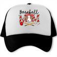 Leopard Baseball Mom Game Day Vibes Mother's Day Trucker Cap Leopard Baseball Mom Game Day Vibes Mother's Day Trucker Cap