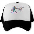 Leopard Baseball Player Ice Cream Drip For Boys Kids Trucker Cap Leopard Baseball Player Ice Cream Drip For Boys Kids Trucker Cap