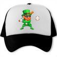 Leprechaun Playing Baseball St Patricks Day Sport Boys Trucker Cap