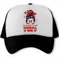 Loud And Proud Baseball Mom Messy Bun Leopard Mother Day Trucker Cap Loud And Proud Baseball Mom Messy Bun Leopard Mother Day Trucker Cap