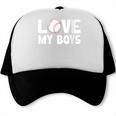 I Love My Boys Baseball Moms Trucker Cap I Love My Boys Baseball Moms Trucker Cap