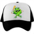 Lucky Shamrock Playing Baseball St Patrick's Kids Boys Trucker Cap Lucky Shamrock Playing Baseball St Patrick's Kids Boys Trucker Cap