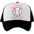 Mama Biggest Fan Coquette Bow Baseball Mom Fan Mother's Day Trucker Cap